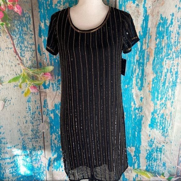 Boston proper beaded shift dress - Picture 1 of 6